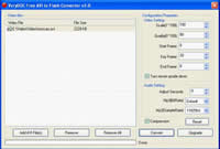 Interface of Free AVI to SWF Converter
