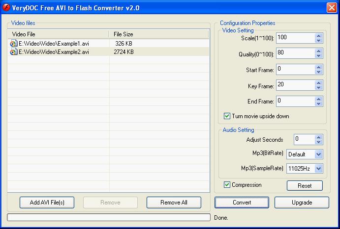 Free Video to SWF Converter screenshot