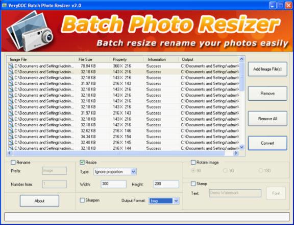 Image Batch Resizer screenshot