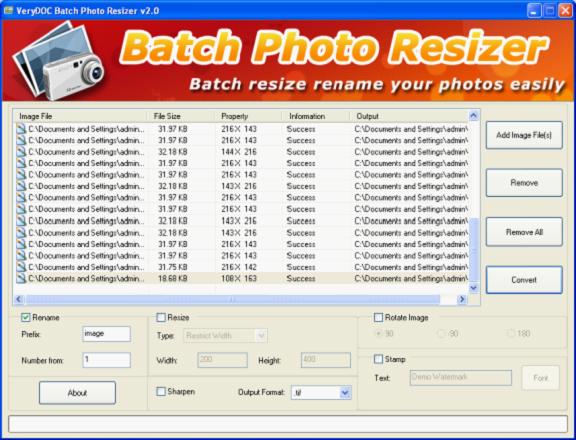 Photo Name Batch Editor screenshot