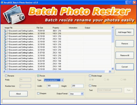 Windows 8 Batch Photo Resizer full