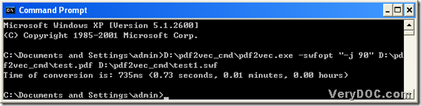command prompt containing correct process from PDF to flash
