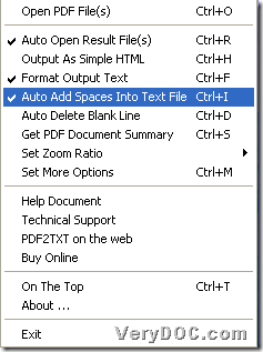 Get preparation done during converting PDF to TXT through GUI interface