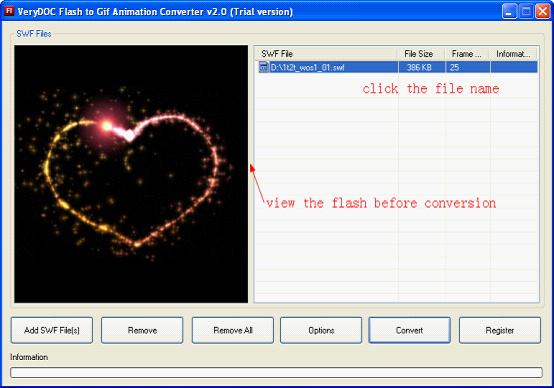 Flash to Animated GIF Converter screenshot