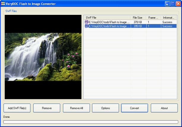 VeryDOC Flash to Jpg Converter screenshot