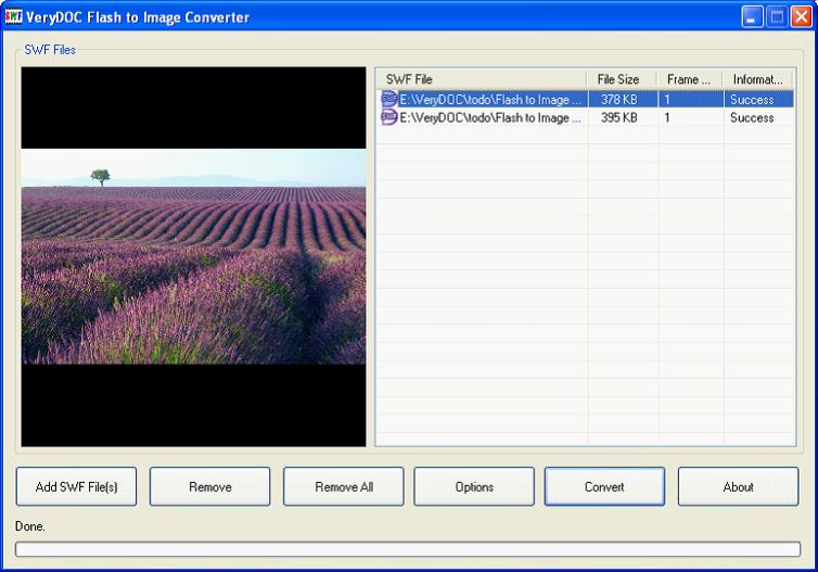 VeryDOC Flash to Tga Converter screenshot