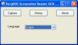 Main interface window form of Screenshot OCR