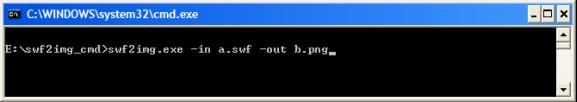 Flash to PNG Converter Command Line screenshot