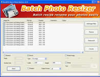 interface of Batch Photo Resizer
