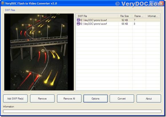 form of flash to video converter