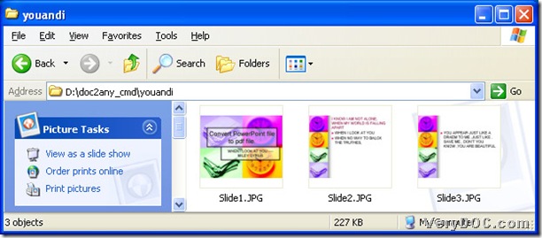 jpg files with slide names