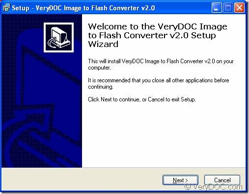 VeryDOC Image to Flash Converter  installation interface