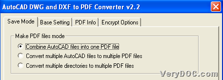 Set PDF combination mode during batch converting AutoCAD to PDF and combine PDF