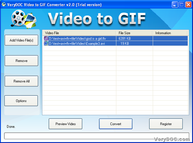 How to convert video to Animated GIF