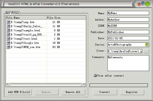 VeryDOC MHT to Hanlin eReader Converter