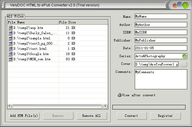 VeryDOC HTML to ePub Converter 2.0 full