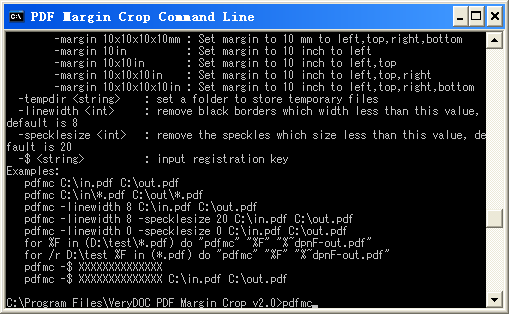 PDF Margin Crop Command Line