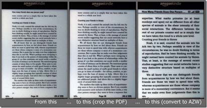 Crop and Cut PDF Margin for reading on your Kindle
