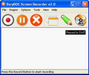 The window of VeryDOC Screen Recorder