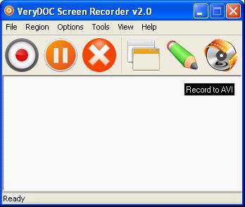 The interface of VeryDOC Screen Recorder