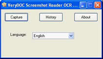 main interface of Desktop Capture OCR