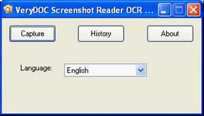 UI of Screen Character Reader