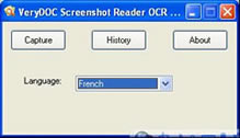 main interface of Snapshot Character OCR