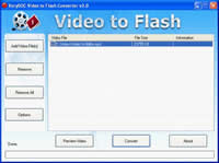 Interface of Video to Flash Converter