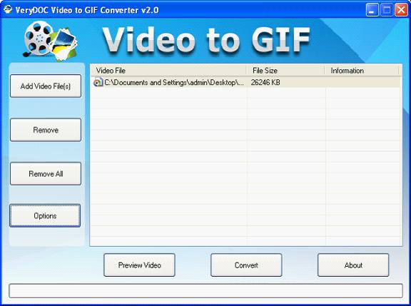 Video to GIF Animation Converter.